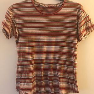 Madewell Size XS Multi Stripe Whisper Cotton Tee